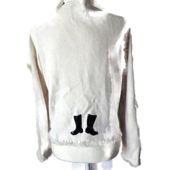 COPY - Michael Simon Embellished Christmas Sweater/ //Sexy Mrs. Santa - Picture 2 of 11